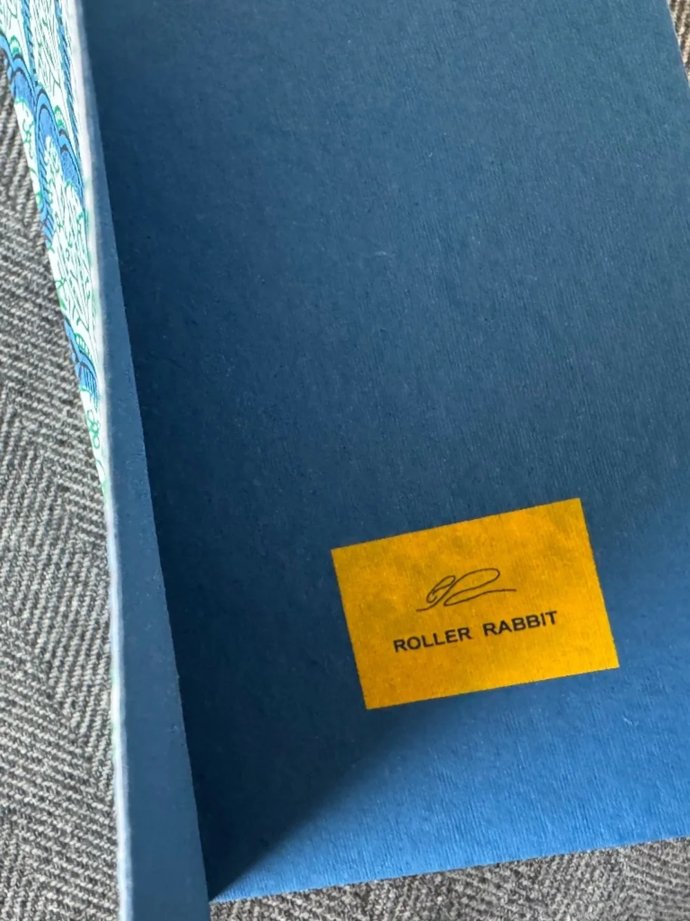 NWT, ROLLER RABBIT, BLUE AMANDA LINED JOURNAL